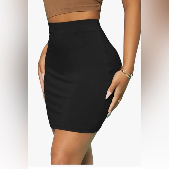 Dresses & Skirts - New! Black High Waist Bodycon Mini Skirt